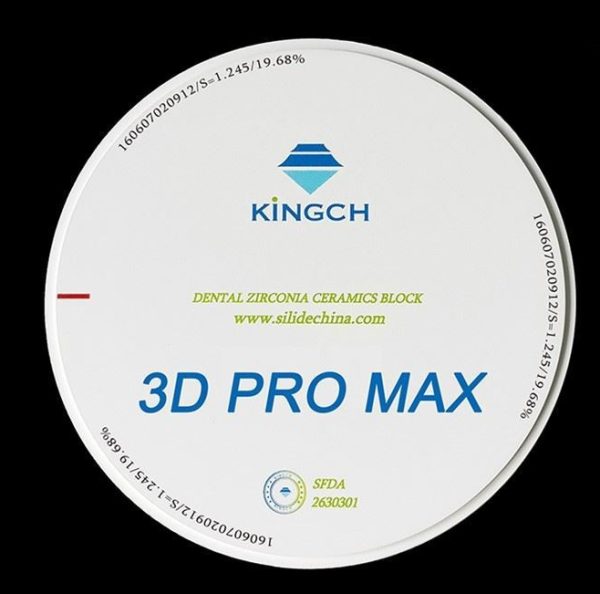 Zirconio Dental Kingch multilayer 3D Promax 6 capas